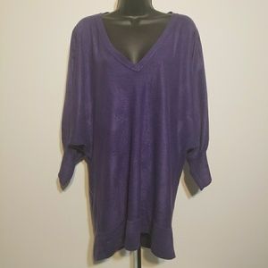 XL purple v-neck sweater